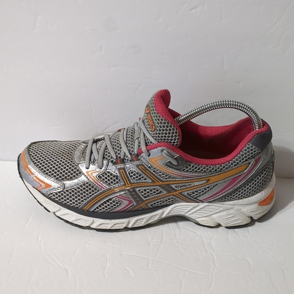 Asics Womens Gel Equation T3F6N Gray Silver Pink Lace Up Running Shoes Size 10